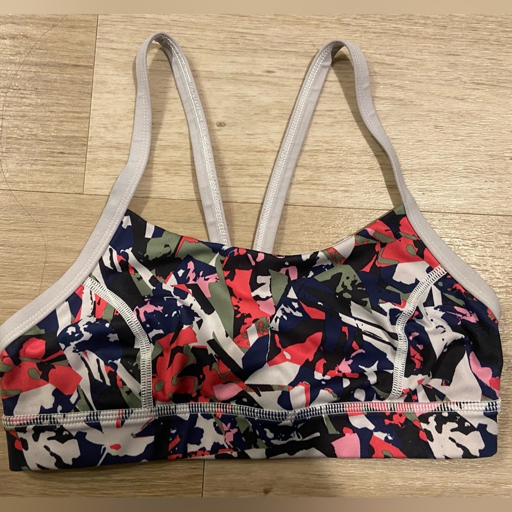 Lululemon size 2 floral sports bra (no cups/pads)